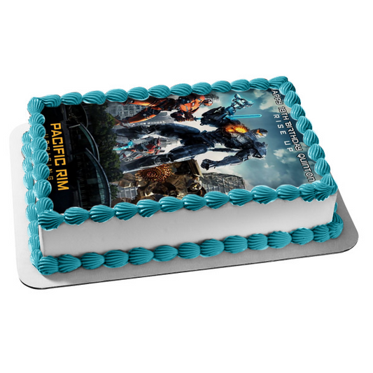 Imagen de decoración comestible para tarta de Pacific Rim Uprising Rise Up Jagers ABPID01192 