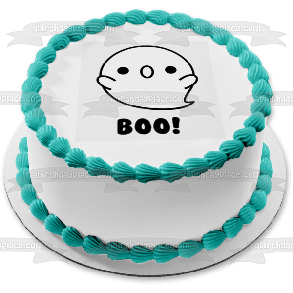 Fantasma ¡Abucheo! Imagen comestible para decoración de tarta ABPID51754 