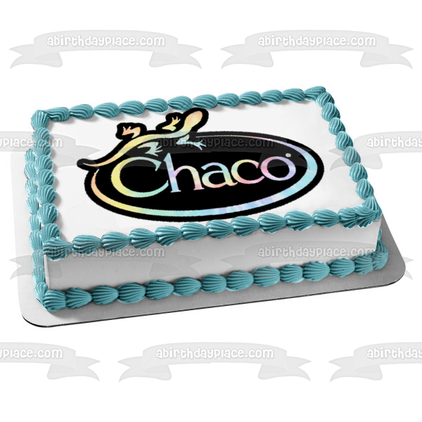 Imagen comestible para decoración de tarta con el logotipo del arcoíris de Chacos ABPID51771 