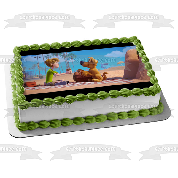 ¡Scoob! Imagen comestible para decoración de tarta de Picnic Shaggy de la película ABPID51780