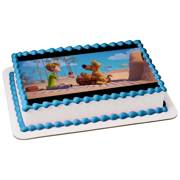 ¡Scoob! Imagen comestible para decoración de tarta de Picnic Shaggy de la película ABPID51780