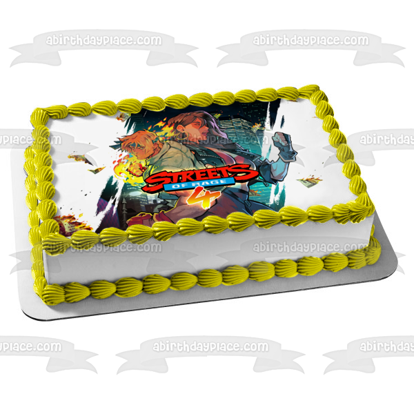 Imagen comestible para decoración de tarta de Streets of Rage 4 Blaze Axel ABPID51926 