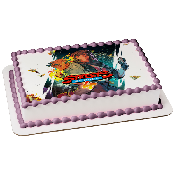 Imagen comestible para decoración de tarta de Streets of Rage 4 Blaze Axel ABPID51926 