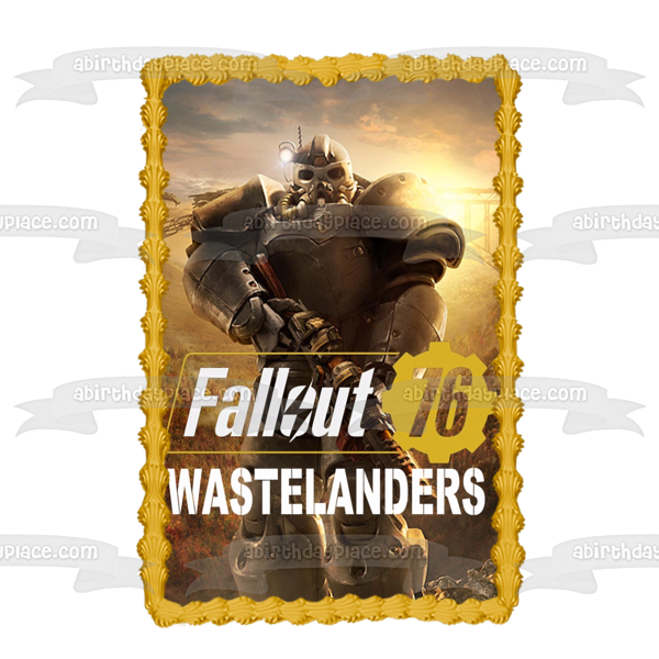 Fallout 76 Wastelanders Soldier Edible Cake Topper Image ABPID51929