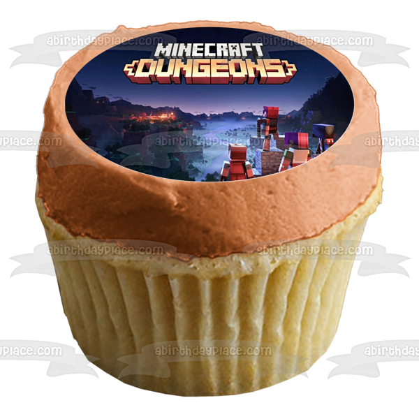 Imagen comestible para decoración de tarta de Minecraft Dungeons Final Boss ABPID51943 