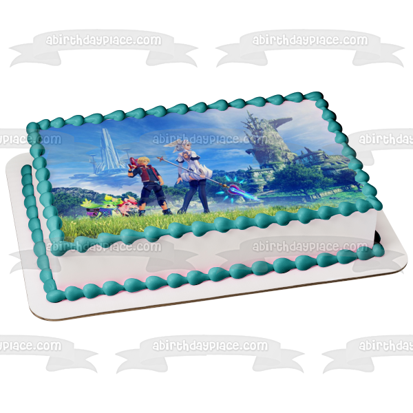 Imagen comestible para decoración de tarta de Xenoblade Chronicles Shulk Melia ABPID51949 