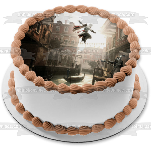 Imagen comestible para decoración de tarta de Desmond Miles de Assassin's Creed 3 ABPID52005 