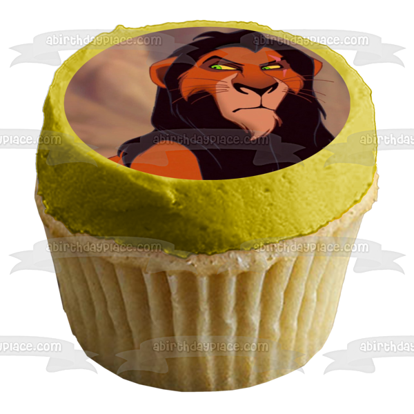 Adorno comestible para tarta de Disney con cicatriz del Rey León, imagen ABPID52204 