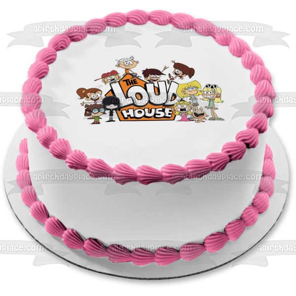 The Loud House Lori Leni Luan Lola Lucy Luna Lisa Lincoln Lily Lana Lynn Edible Cake Topper Image ABPID52085