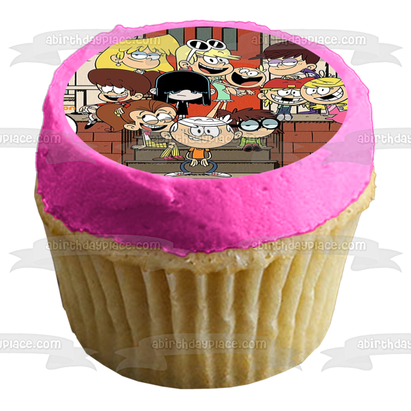 The Loud House Lori Leni Luan Lola Lucy Luna Lisa Lincoln Lily Lana Lynn Edible Cake Topper Image ABPID52086