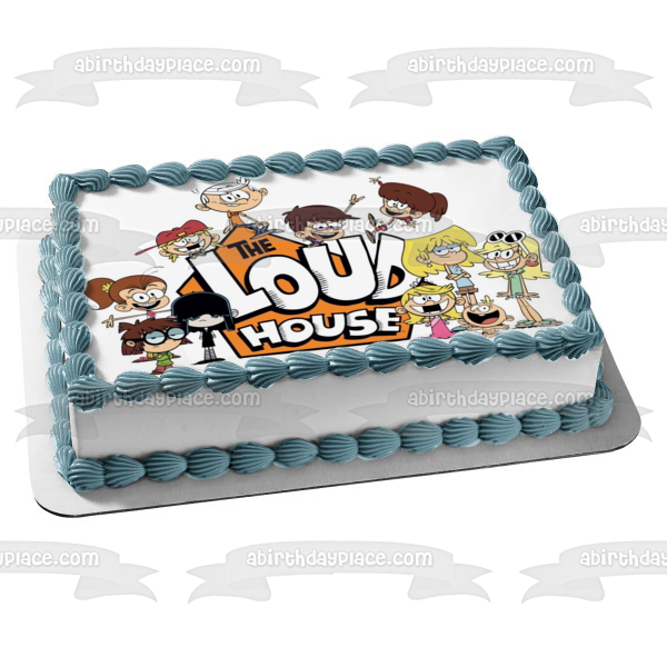 The Loud House Lori Leni Luan Lola Lucy Luna Lisa Lincoln Lily Lana Lynn Edible Cake Topper Image ABPID52085