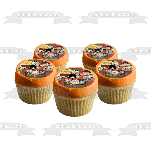 The Loud House Lori Leni Luan Lola Lucy Luna Lisa Lincoln Lily Lana Lynn Edible Cake Topper Image ABPID52086