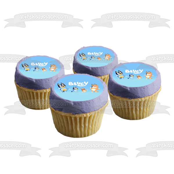 Imagen comestible para tarta con chile Bluey Mum Dad ABPID52105 