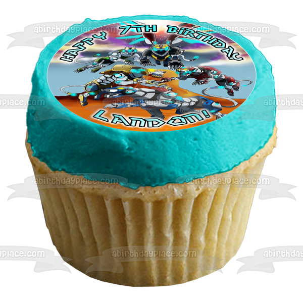 Voltron: Defensor legendario Leones Paladines Imagen comestible para decoración de tarta ABPID52267 