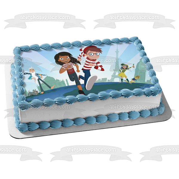 Where's Waldo Wenda Odlulu Wizard Whitebeard Fritz Edible Cake Topper Image ABPID52123