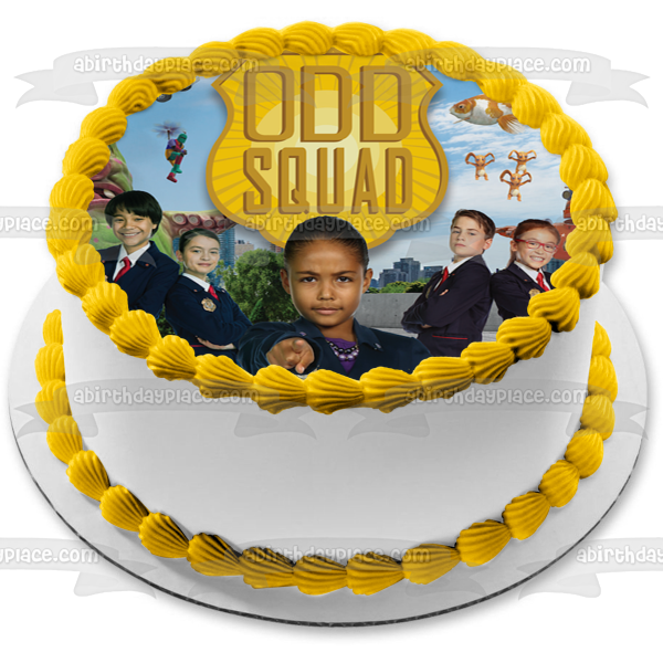 Odd Squad Agente Olympia Sra. O Agente Otto Agente Otis Imagen comestible para tarta ABPID52129 