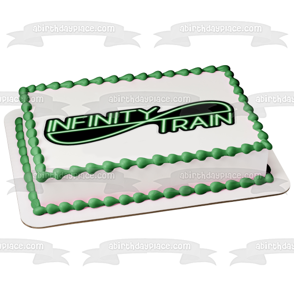 Imagen comestible para decoración de tarta con el logotipo del tren infinito ABPID52143 