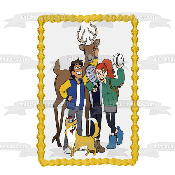 Infinity Train Tulip Lake Jesse Atticus Alan Drácula Imagen comestible para tarta ABPID52144 