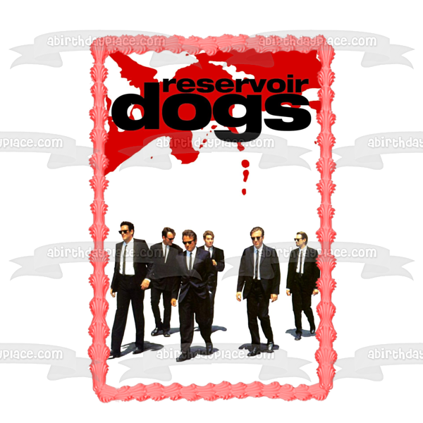 Reservoir Dogs Película Gangster Decoración comestible para tarta Imagen ABPID52316 