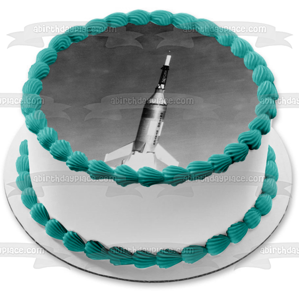 Lanzamiento de Little Joe-2 Wallops Island Mercury Edible Cake Topper Imagen ABPID52355 