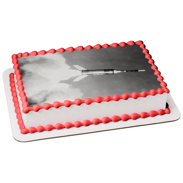 Lanzamiento de Little Joe-2 Wallops Island Mercury Edible Cake Topper Imagen ABPID52355 