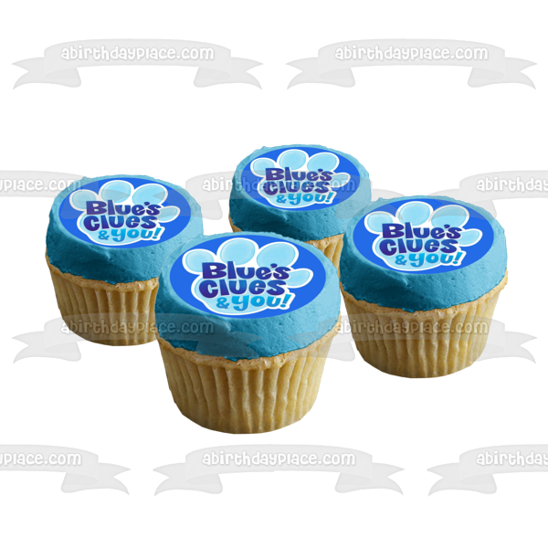 Blue's Clues & You! Blue's Pawprint Edible Cake Topper Image ABPID52502