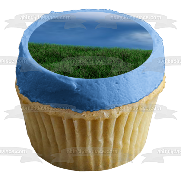 Imagen de decoración comestible para tarta con paisaje de nubes de Grassy Knoll ABPID52551 