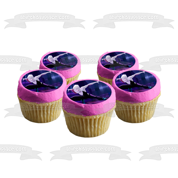 Spider-Man Into the Spider-Verse Gwen Stacy Spider Gwen Hailee Steinfeld Spider-Man Spidergwen Imagen comestible para decoración de tarta ABPID52909 