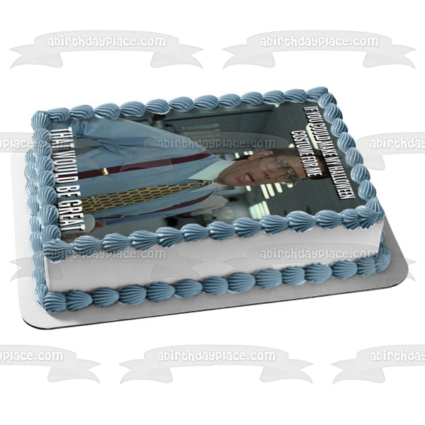 Imagen de decoración comestible para tarta de Office Space Halloween Meme Bill Lumbergh ABPID52766 