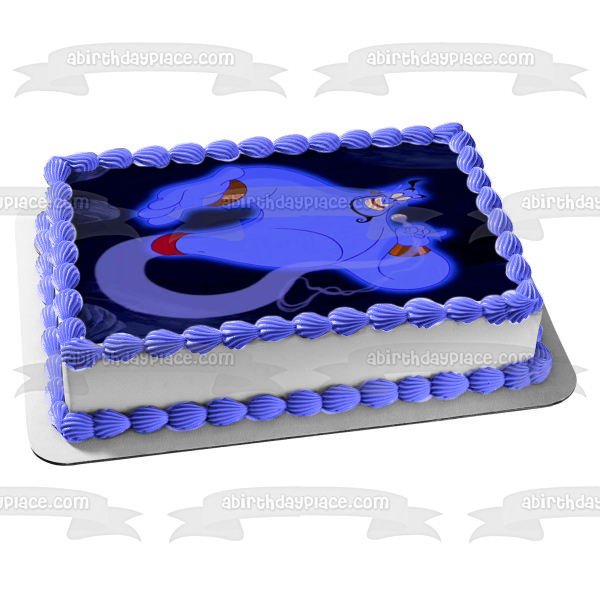 Aladdin Genie Robin Williams Original Aladdin 1992 Disney Película animada Edible Cake Topper Imagen ABPID52777 