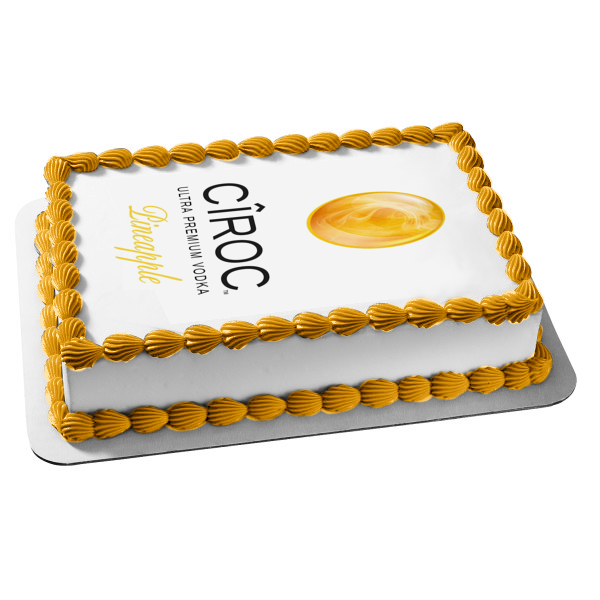 Adorno comestible para tarta Ciroc Ultra Premium Vodka Piña Imagen ABPID52796 