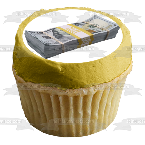 Money stacks and money rolls! Edible money printed on icing sheets fro