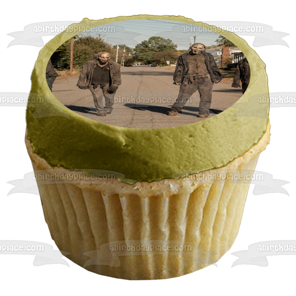 Imagen de adorno comestible para tarta del programa de televisión The Walking Dead World Beyond Zombies ABPID52815 