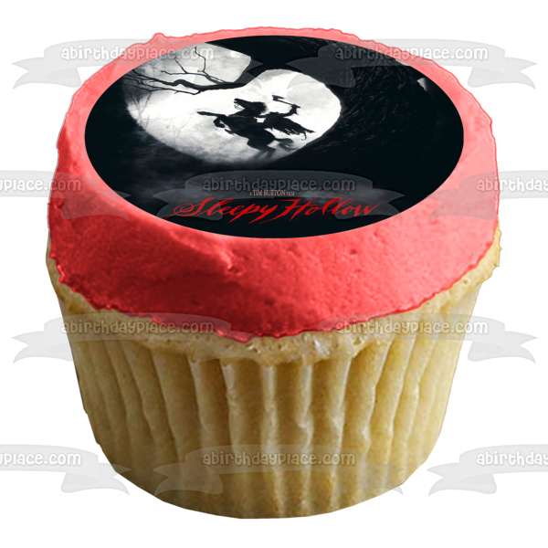 Póster de la película Sleepy Hollow Tim Burton, decoración comestible para tarta, imagen ABPID52969 