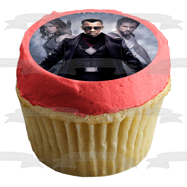 Póster de la película Blade Trinity Vampire Hannibal King Abigail Whistler, decoración comestible para tarta, imagen ABPID52970 