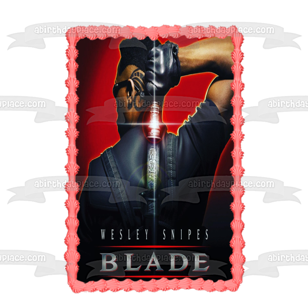 Blade Sword Movie Poster Edible Cake Topper Image ABPID52971