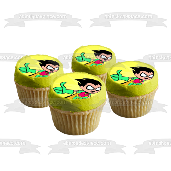 Teen Titans Go! Robin Boy Wonder Personalizable Dick Grayson Batman DC Comic Books Cartoon Edible Cake Topper Image ABPID52857