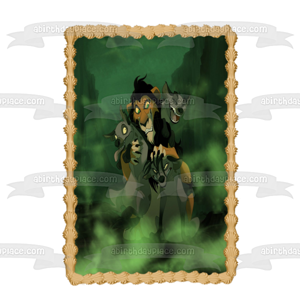 Scar Evil Hyenas Prepárate el Rey León Shenzi Banzai Ed Disney Edible Cake Topper Imagen ABPID52860 