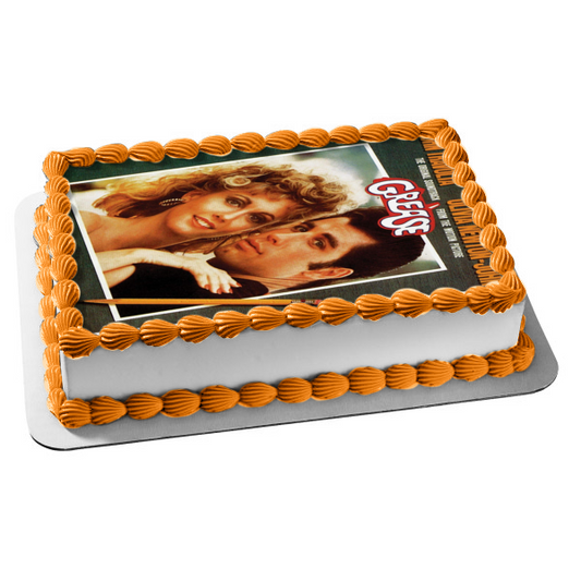 Póster de la película Grease Sandy Danny, decoración comestible para tarta, imagen ABPID53008 