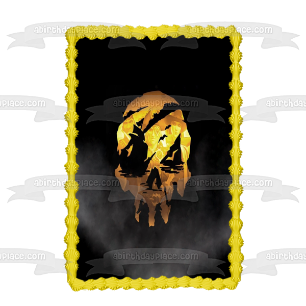 Imagen comestible para decoración de tarta con el logotipo de Sea of ​​Thieves Pirate Skull Gaming ABPID53016 