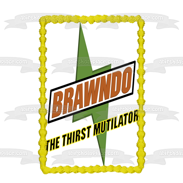 Idiocracy Movie Satire Comedy Brawndo Edible Cake Topper Image ABPID53203