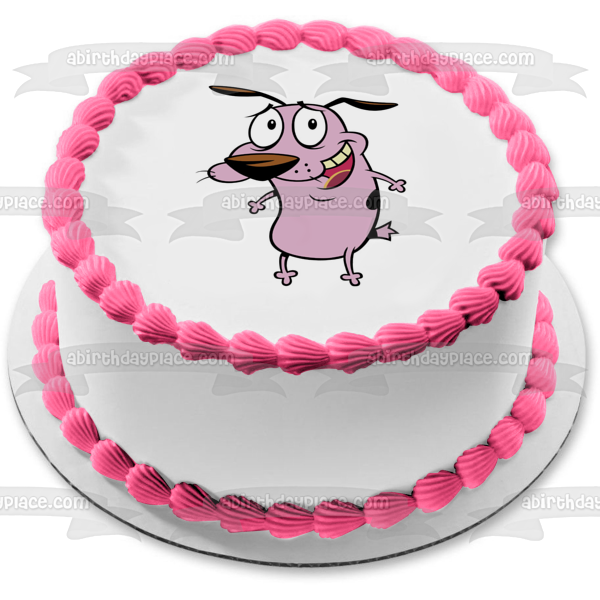 Courage the Cowardly Dog Cartoon Network Animated TV Show Edible Cake Topper Image ABPID53205