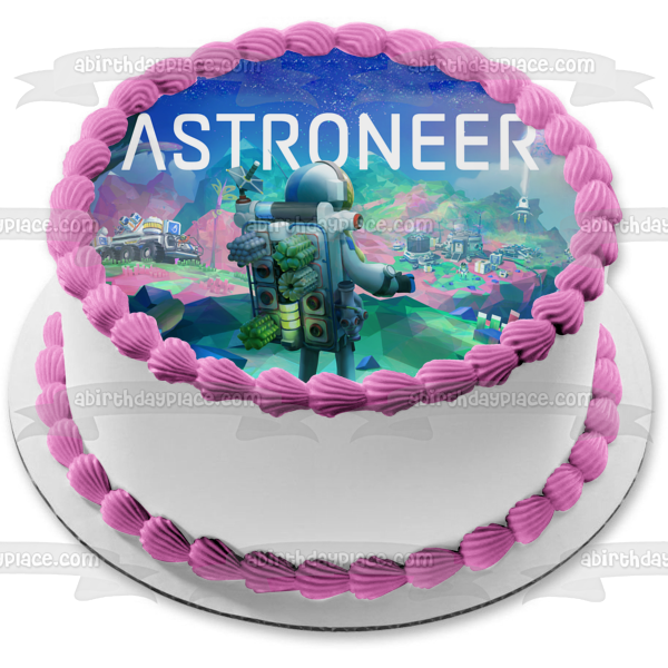 Astroneer Crafting Videojuego Space Astronaut Edible Cake Topper Imagen ABPID53216 