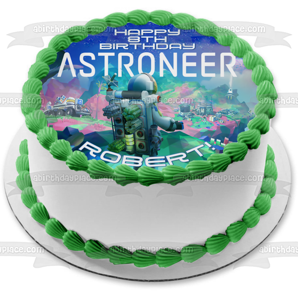 Astroneer Crafting Videojuego Space Astronaut Edible Cake Topper Imagen ABPID53216 