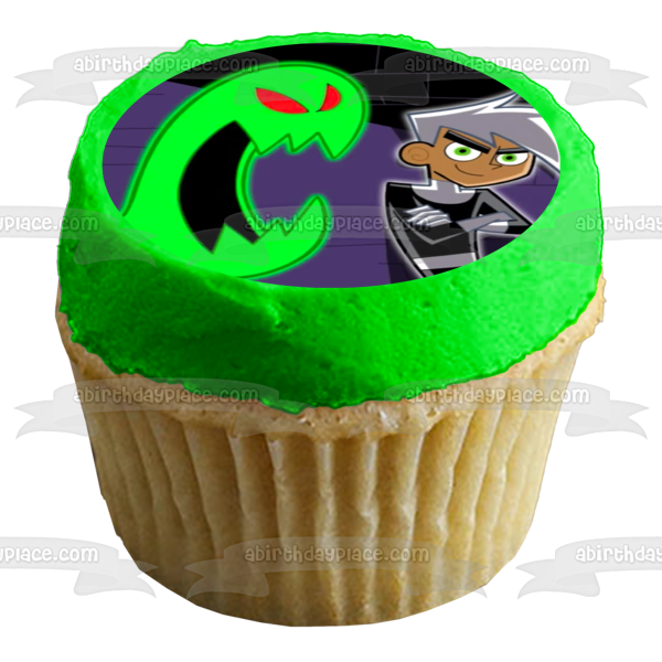 Danny Phantom Ghost Ectoplasm Nickelodeon Animated TV Show Edible Cake Topper Image ABPID53247