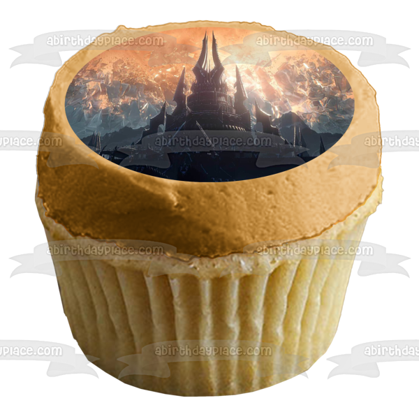 Adorno comestible para tarta de World of Warcraft: Shadowlands Castillo del Rey Exánime Imagen ABPID53391 