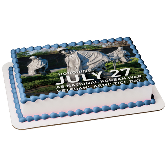 National Korean War Veterans Armistice Day Edible Cake Topper Image ABPID54144