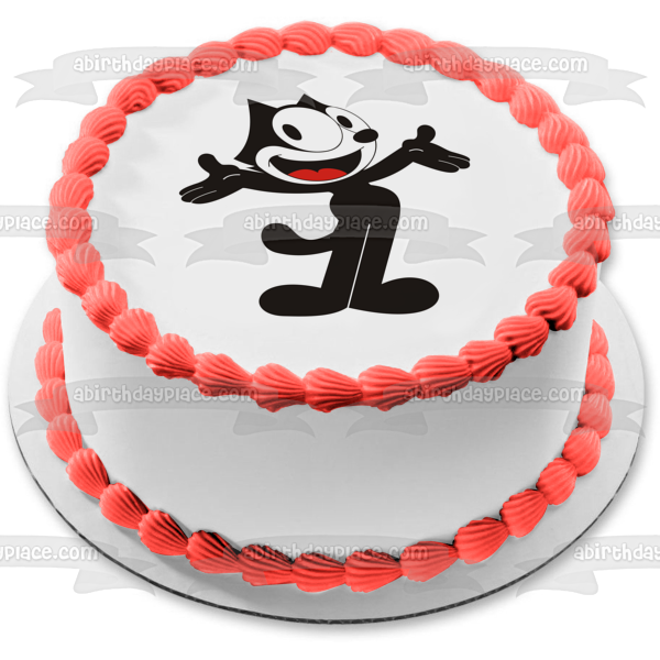 Felix the Cat Classic Cartoon Character Animated Edible Cake Topper Image ABPID53443