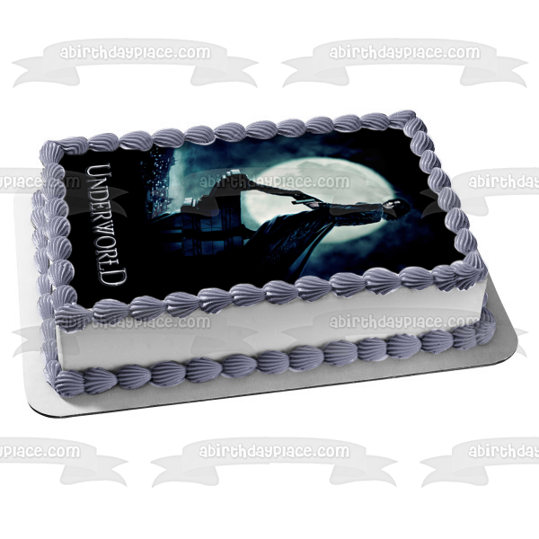 Póster de la película Underworld Kraven gótico vampiro hombre lobo comestible decoración para tarta imagen ABPID53456 