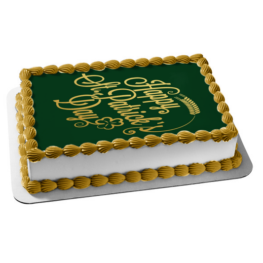 Decoración comestible para tarta con trébol del día de San Patricio, imagen ABPID53717 